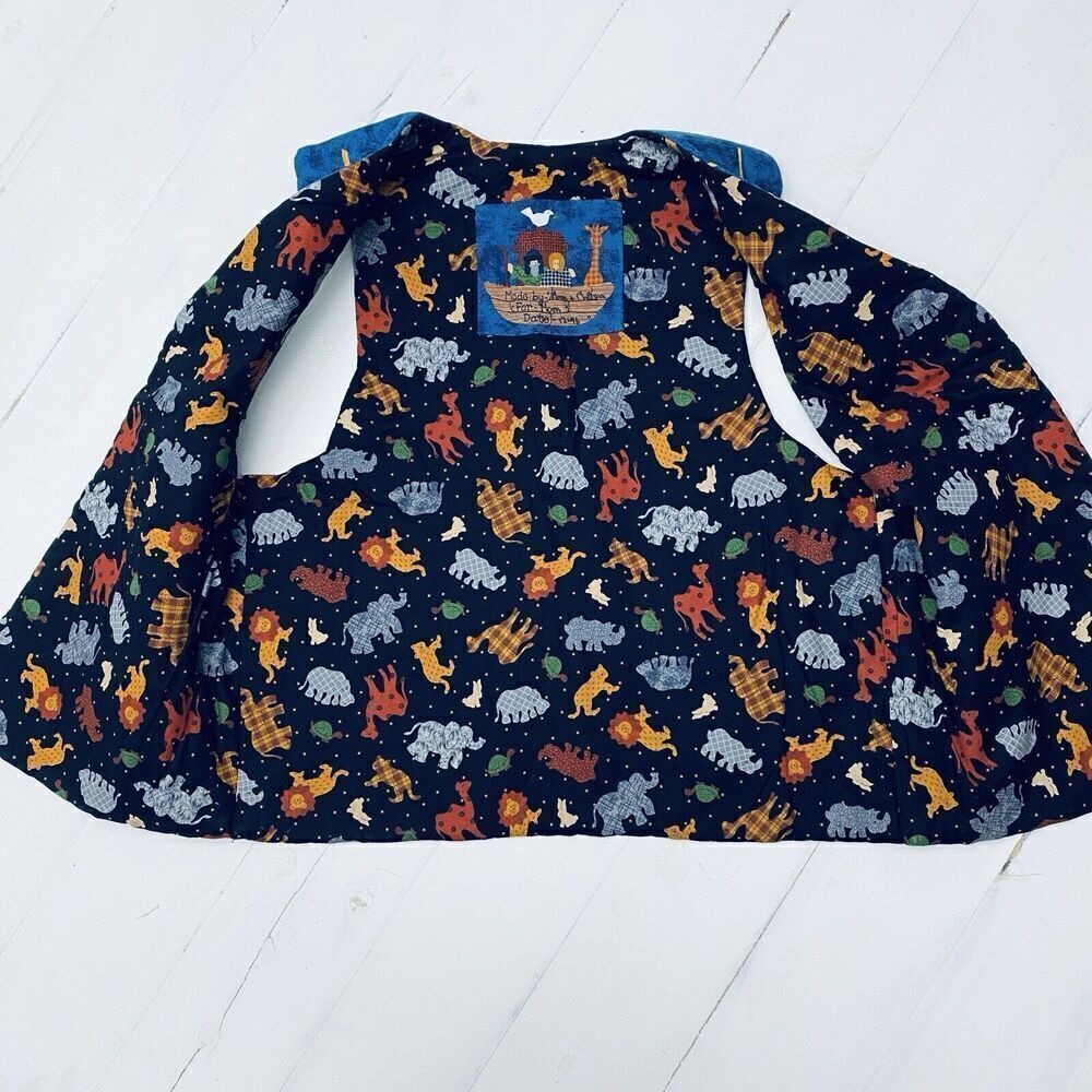 Noah’s Ark Graphic Vest Handmade 3D Lightweight Womens Large/XLarge - Picture 2 of 12